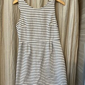 Old Navy Black and White Striped Mini Dress